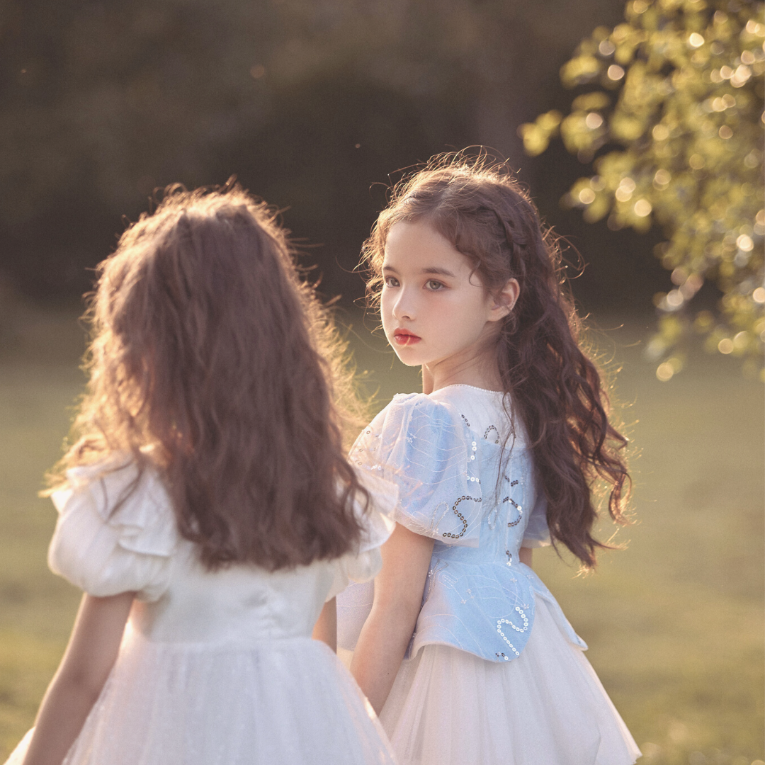 tutu princess dress Shop Butterfly Tutu Dress - Girls Princess Dress - Flower Girl Dress - Custom Tulle Dress - Floor Length Gown First Birthday Dress