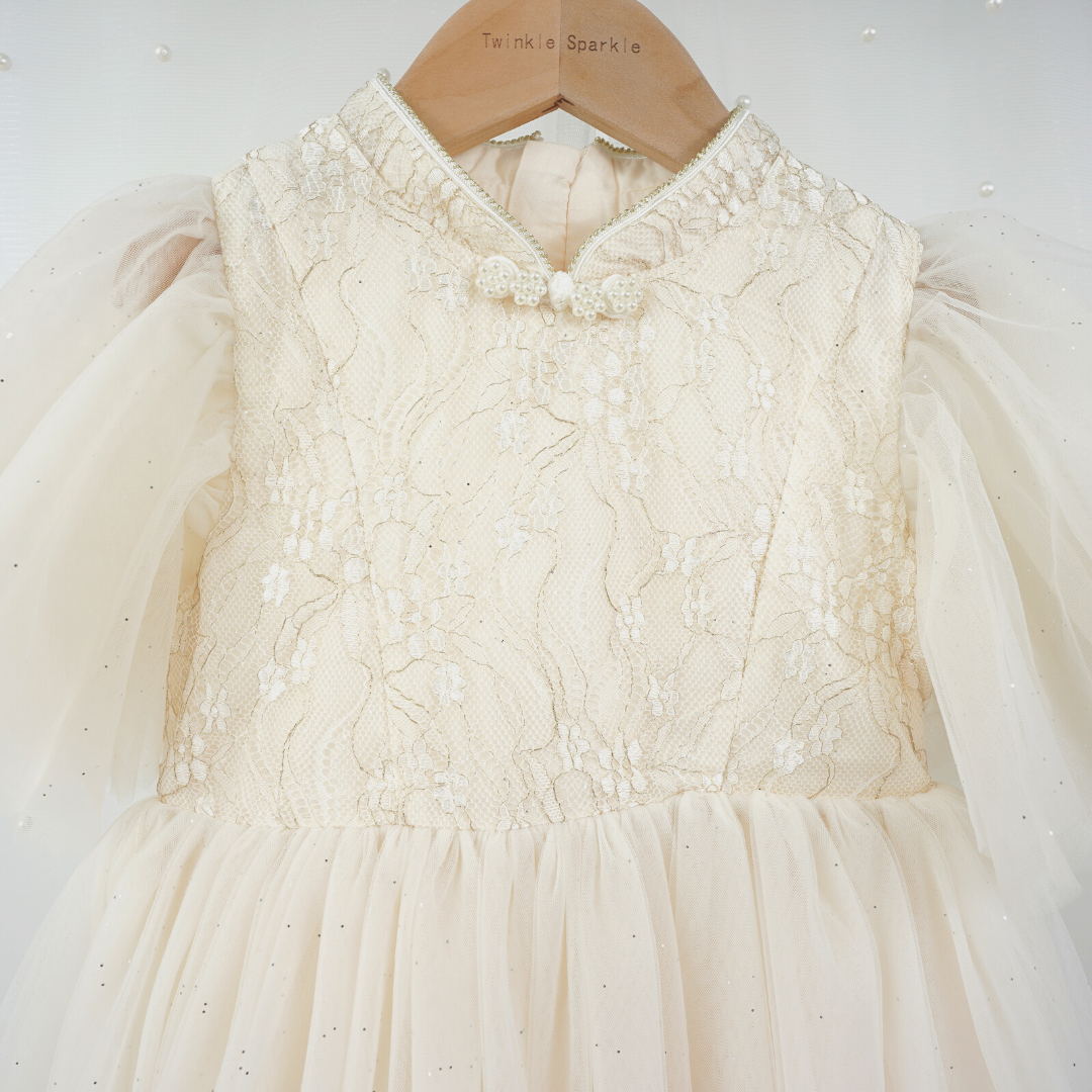 Shimmer Ivory Dress